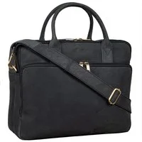 Benthill Aktentasche Echt Leder Laptoptasche Umhängetasche Herren Aktentasche, Schultergurt / Umhängegurt Reißverschlussfach