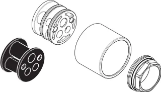 Hansgrohe Umrüstset Axor Citterio M Waschtischmischer Unterputz, 95635000 95635000