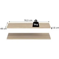 Home affaire Einlegeboden 2er Set, Breite 77 cm (2 St), Skarde, Einlegeboden 2er Set, 77 cm