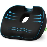 Fyrove Sitzkissen Orthopädisch Ergonomisches Hämorrhoiden Sitzkissen, Fördert gesundes Sitzen & entlastet Rücken – Zuhause, Büro & unterwegs