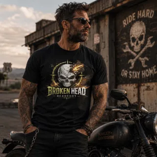 Broken Head Headshot T-Shirt