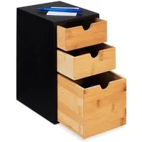 relaxdays Organizer Schubladenbox mit 3 Fächern