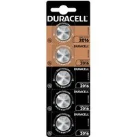 Duracell DURACELL Knopfzelle CR2016, Lithium, 3 V, 110mAh, 5 Stück Knopfzelle