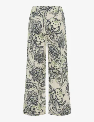 BRAX - Gemusterte Culotte - Style Maine grün - Gr. - 36