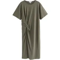 Next Shirtkleid Sommerliches T-Shirtkleid mit Drehung, Kurzgröße (1-tlg)