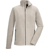 G.I.G.A. DX by killtec Fleecejacke GS 5 MN KNTFLC JCKT Strickfleecejacke, Melange-Optik, Reißverschlusstaschen, Kinnschutz
