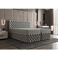 B&B Home Boxspringbett Boxbett Figo II 180 cm 200 cm (H3 Matratze Bonellfederung, Kopfteil, Bettkasten und Topper)