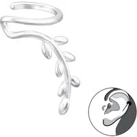 ALEXANDER YORK Ohrklemme LEAF, 925 Sterling Silber