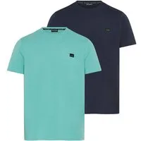 Bruno Banani T-Shirt Doppelpack (Set, 2-tlg) Komfortable modern Basic-Shirts im praktischen 2er-Pack