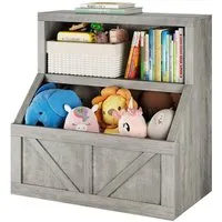 GarveeMore Kinderregal Bücherregal Kinder Spielzeugregal 80x42x81cm