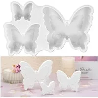 FOUORTUNATE-BEE Silikonform Schmetterling Silikonform Ostern Frühling 3D Silikonformen Gießformen, (Frühling Schmetterling), Giessform Silikon für DIY Handwerk