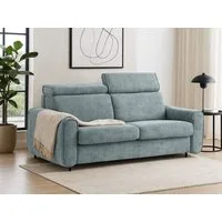 Beautysofa Schlafsofa Pavarti modernes Sofa mit italienischem Klappmechanismus und Matratze, mit Bettkasten, verstellbaren Kopfstützen und Schlaffunktion, in 3 Größen & 8 Farben