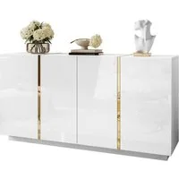 Lookway Kommode ONYX 4D Luxus-Kommode mit Hochglanz für das Wohnzimmer