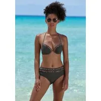 LASCANA Highwaist-Bikini-Hose Adelin mit bedruckten Einsätzen