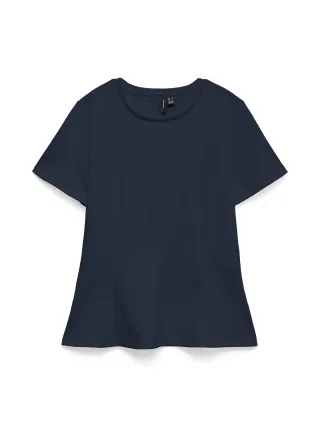 VERO MODA - VMABBY SS PEPLUM TOP JRS Navy Blazer - Gr. - L