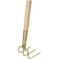 IDEALSPATEN Gartenhacke, Gartenhäckchen 3 Zinken mit Stiel 135 cm