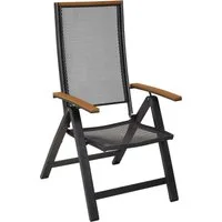 MERXX Gartensessel Itanos (1-St), Armlehnen aus Kunststoff in Holzoptik
