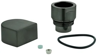 Grohe Umstellknopf 48494 für 3-/4-Loch Wannenkomb. hard graphite gebürstet, 48494AL0 48494AL0