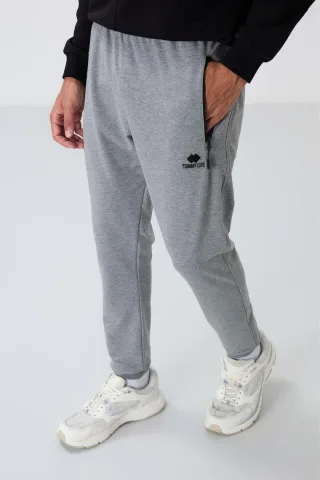 Herren Jogger Sweatpants mit Reißverschlusstasche