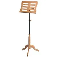 Classic Cantabile Notenpult Holz Orchesterpult, Notenständer, Höhe 93 bis 134 cm einstellbar