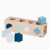 goki Steckspielzeug Sort Box, Lifestyle Azur, (packung, 5-tlg), Qualitäts Spielzeug aus Holz
