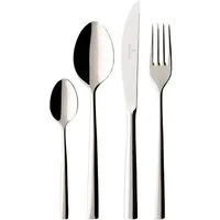 Villeroy & Boch Besteck-Set Piemont Tafelbesteck 4-teilig (4-tlg), 1 Personen, Edelstahl, Edelstahl, 4 Stck, spülmaschinenfest
