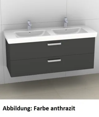 Artiqua 414 Waschtischunterschrank für Subway 2.0 7175D0 Eiche Weiß quer NB, 414-WU2L-V77-7185-440 414-WU2L-V77-7185-440