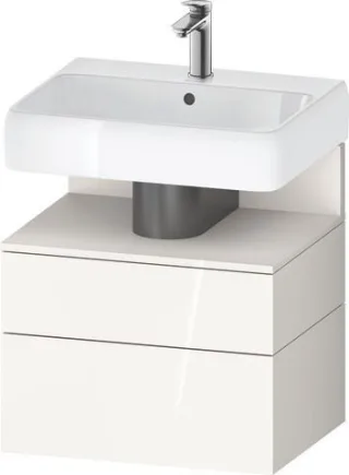 Duravit Qatego Waschtischunterbau wandhängend Weiß Hochglanz 590x470x590 mm - QA4393084220000 QA4393084220000