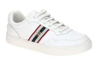 Tommy Hilfiger FW09001 YBS Damen Slipper wei? - sportliche Halbschuhe, Sneaker