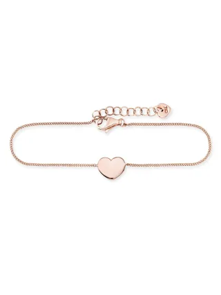 cai Armband 925/- Sterling Silber rotvergoldet Herz