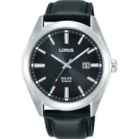 LORUS Solaruhr RX339AX9, Armbanduhr, Herrenuhr, Datum, Lederarmband