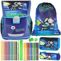 Spirit Schulranzen Set Cool 10-teilig 2026 Jungen blau Fussball
