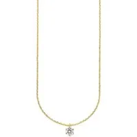 Bruno Banani Kette mit Anhänger Schmuck Geschenk Solitär-Optik, mit Zirkonia (synth)