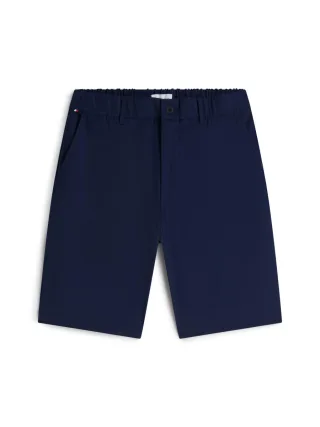 Tommy Hilfiger - Dover Chino-Shorts mit Flag-Stickerei blau - Gr. - 34