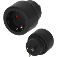 Brennenstuhl Reisestecker Schutzkontakt - Australien, China Adapter Typ F (Schuko)