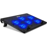 Blumax SK Notebook Laptop Kühler Cooler Kühlpad Ständer 6x Lüfter Kamera-Akku