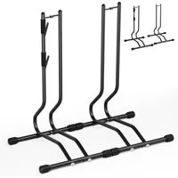 TLGREEN Fahrradständer Abnehmbar Bodenständer Fahrräder, (Fahrrad Montageständer mit Haken, 2-St., Reifenbreite bis 70mm,20-29 Zoll,Fahrradhalter Reparaturständer), für Mountainbike MTB Rennrader