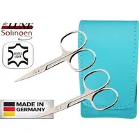 EloModa Nagelschere 2x Solingen Nagelschere gehärteter Stahl – Extra scharf mit gebogener, (2-tlg), Nagelscheren Set Solingen 2-teilig – Fingernagelschere