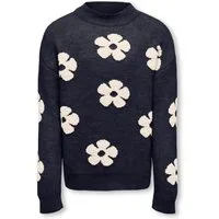 KIDS ONLY Strickpullover KOGNAJA L/S FLOWER PULLOVER KNT