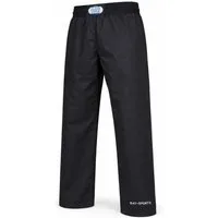 BAY-Sports Karateanzug Kampfsporthose ISRAELIX Krav Maga Karate SV Karatehose Kickboxhose, 100 % Baumwolle, Schwarz, lockerer, weiter, bequemer Schnitt