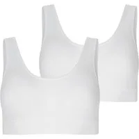 Jockey Bralette Seamfree Stretch (2er Pack) Rundhals, breite Träger, ohne Seitennähte