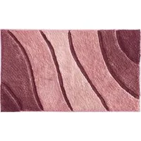 REDBEST Badematte Badematte "Louisville", Höhe 20 mm, eckig, Streifen/Hoch- Tiefstruktur