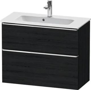 Duravit D-Neo Waschtischunterbau wandhängend Eiche Schwarz Matt 810x372x625 mm - DE4369010160000 DE4369010160000