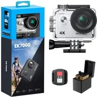 Akaso EK7000 Action Cam (4K Ultra HD, WLAN (Wi-Fi), 30M wasserdicht, 170°Ultra Weitwinkelt, Fernbedienung)