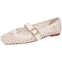Melvin & Hamilton Elyssa 5 Leder-Geflochtene Schuhe für Damen Ballerina Flache Absätze, Echtes Leder, Von Hand geflochten