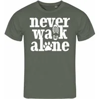 deinshirt Print-Shirt Herren T-Shirt Never walk alone Funshirt mit Motiv