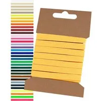 maDDma Webband 5m Gummiband 6,6mm Gummilitze Wäschegummi elastisches Band Wäscheband, gelb