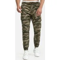Indicode Cargohose Herren Levy Jogger-Pant mit elastischem Bund und Kordelzug