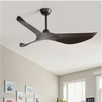 Sofucor Deckenventilator Moderner 3‑Flügel‑Deckenventilator aus ABS‑Kunststoff, Leiser Gleichstrommotor mit Fernbedienung für Innen & Außen