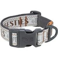 TRIXIE Hunde-Halsband BE NORDIC Halsband, extra breit - grau - 25–36 cm/25 mm, Baumwolle, Gurtband